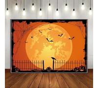 Halloween Background Photo Spider Birthday Decoration Party Ancient Trees Photography Backdrops For festivals Rustic Wood Custom Backdrop Bat