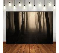 Halloween Background Photography Backdrops for Festivals Night Birthday Decoration Custom Backdrop Rustic Wood Dense Fog