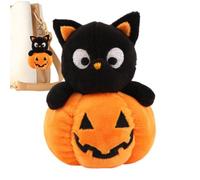 Halloween Bag Charm, Cute Ghost Pumpkin Black Cat Stuffed Toy | Small Plush Keychain, Halloween Stuffed Pendants for Women Men Kids Purse Box Bag Basket Backpack