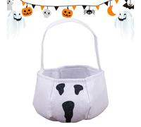 Halloween Bag - Large Capacity Treat Bags | Non-Woven Fabric Candy Basket, Expression Children Fright Horror Decoration Props, Perfect As A Scary Halloween Treat Organizer