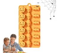 Halloween Baking Moulds, Halloween Cake Mould, Chocolate Mould - Halloween Baking Mould Sweets, Pumpkins, Ghosts, Bats, Mould for Sweets, Biscuits, Sugar Cake