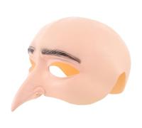 Halloween Bald Scalp Headpiece 28x21x14cm Beige Latex | Elastic Reusable Fit, Natural Scalp Appearance, Quick Role Changes for Haunted House and Halloween Events