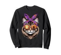 Halloween Bandana Maine Coon American Longhair Sweatshirt