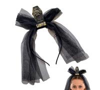 Halloween Bandanas | Gothic Headband with Veil - Scary Costume Accessory for Cosplay, Carnivals, Shows and Parties