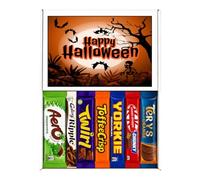 Halloween Bar Chocolate Hamper - Spooky Gift Box of Assorted Chocolates - Treats for Kids, Adults, Trick-or-Treat & Gifting, Ideal Halloween Party Gifts