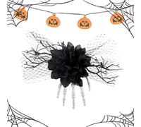 Halloween Barrettes for Women, Gothic Hair Clips - Pink Hair Clips for Halloween | Portable Horror Headwear, Festival Hairpins for Party Role Play