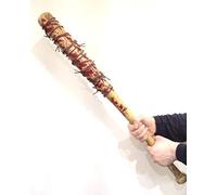 Halloween Baseball Bat With Barbed Wire Effect Lucille Negan Fancy Dress Bloody Cosplay Convention Quality Dense PU Foam By The Rubber Plantation (Plain With Barbed Wire effect)