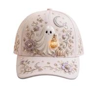 Halloween Baseball Hat Witch Ghost Bat Adjustable Cap for Adults