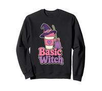 Halloween Basic Witch Women Witchy Coffee Gift Coven Sweatshirt