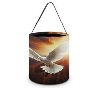 Halloween Basket Dove Sun Art Candy Bucket Decor | Personalised Halloween Pumpkin Basket With handle Pumpkin Bucket for Festival Sweets