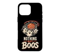 Halloween Basketball Nothing But Boos Spooky Ghost Case for iPhone 16 Pro Max