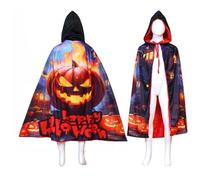 Halloween Bat Cape Pumpkin Witch Werewolf Print Cape Mysterious Spooky Fashion Casual Theme Party Halloween Costumes Party Fancy Dress Costume