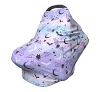 Halloween Bat Car Seat Covers Baby Multi-Use Car Seat Canopy Carrier Cover, Breathable Breastfeeding Cover Boys & Girls