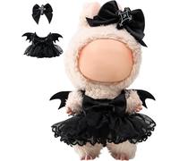 Halloween Bat Costume Set for Labbuu Dolls - Cute Spooky Outfit 17cm, 1-Piece for Labbuu Doll Clothes Accessories - Perfect for Collectors, Dress-Up Play & Halloween Party (Style)