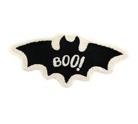 Halloween Bat Door Mat, Unwelcome Shaped Bat Coir Mat Halloween Spooky Non-slip Gothic Halloween Front Door Mat for Bathroom Funny Housewarming Gift for New Homeowners (A)