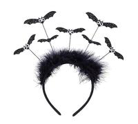 Halloween Bat Headband Day Of The Dead Sequins Hairband Cosplay Costume Headpiece For Adult Kids Stage Props Headwear Party Props Kids Party Facor