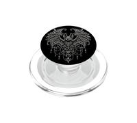 Halloween Bat Ornate Gothic Filigree Dark Fantasy Goth PopSockets PopGrip for MagSafe