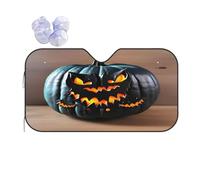 Halloween Bat Pumpkin Print Sun Shade Windshield Fashion Foldable Car Front Window Sunshades for Most Sedan SUV
