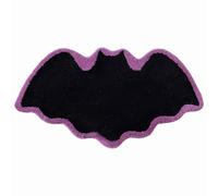 Halloween Bat Shaped Rug, 4 Sizes Edged Black Carpet, Soft & Non, Solve Boring Decor & Discomfort, Ideal for Home//Bathroom/Indoor Festive Decoration (D, One Size)