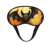 Halloween Bat Sleep Eye Mask for Women Men Soft and Comfortable Sleep Mask Blackout Sleeping Eye Cover for Travel Yoga Nap Shift Work