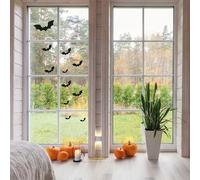 Halloween Bat Sticker Pack | Spooky Halloween Front Door, Window Decoration or Wall Vinyl Decal Stickers | Available in Any Colour