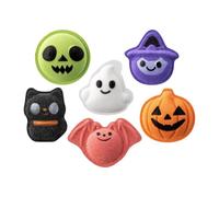 Halloween Bath Balls for Kids 6 Spooky Shapes Colorful Fizz Scented