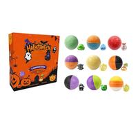 Halloween Bath Bombs 9 Pack Kids Bubble Fizzies with Surprise | Bath Gift Set With Toys Fizzies Moisturizing For Bubble Bath Gift Party