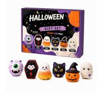 Halloween Bath Bombs Gift Set, 6 Pack Handmade Ghost Pumpkin Bath Balls, Halloween Celebration Present for Her