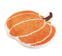 Halloween Bath Mat, 24x24" Cute Pumpkin Rug, Soft Fluffy Water-Absorbent Halloween Bathroom Rug, Non-slip Washable Halloween Rug for Kitchen, Bathroom, Living Room Halloween Rug Pumpkin Rug Halloween