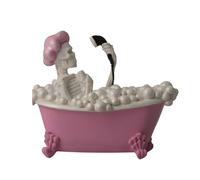 Halloween Bath Tub Resin Figurine Home Desktop Ornament for Outdoor Indoor Decoration (16x14cm)