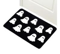 Halloween Bathroom Rug, Large & Versatile Size, 45/30/4cm, Cute Ghost Front Door, Soft Halloween Rug Pad, Comfortable & Soft Underfoot, For Stability Floor Elderly Safety