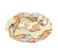 Halloween Bats and Ghosts Pet Dog Bed Relieve Stress fluffier Cat Cave Bed for Extra Small Size Pets Sleeping