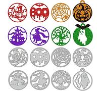 Halloween Bats and Pumpkins and Castles Die Cuts for Card Making,Metal Cutting Dies Embossing Paper Dies for Scrapbooking DIY Album Card Making (10)