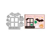 Halloween Bats and Pumpkins and Castles Die Cuts for Card Making,Metal Cutting Dies Embossing Paper Dies for Scrapbooking DIY Album Card Making (05)