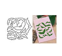 Halloween Bats and Pumpkins and Castles Die Cuts for Card Making,Metal Cutting Dies Embossing Paper Dies for Scrapbooking DIY Album Card Making (01)