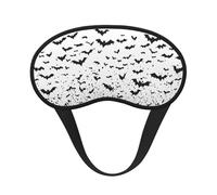 Halloween Bats Blackout Sleep Mask - Soft Adjustable Eye Mask for Full Light Blocking, Deep Sleep, Travel & Relaxation