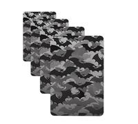 Halloween Bats Grey Car Air Freshener Cards for Women Men 4 Pack Cute Car Accessories Long Lasting Scent Car Diffuser Hanging Auto Aromatherapy Tablets Car Fresheners Gifts