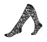 Halloween Bats Grey Compression Socks For Woman & Man Unisex 20-30mmhg Knee High Calves For Flying Running Sport