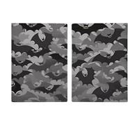 Halloween Bats Grey Passport Holder, ID Card Protector Case Passport Holder with Slot Passports Travel Wallet Document Cover for Women And Men