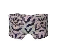 Halloween Bats Grey Print Sleep Eye and Ear Muffs Mask - Adjustable Yoga Travel Headband, Keep Warm Shading Comfortable Aid