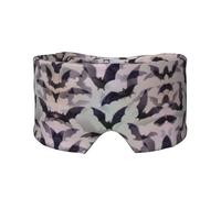 Halloween Bats Grey Print Sleep Eye and Ear Muffs Soft Blackout for Adults Kids Comfortable Travel Nap Aid