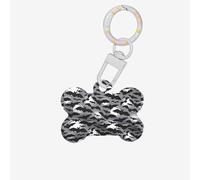 Halloween Bats Grey Printing 1 Pc Dog Bone Shape Id Tags Double Sided with Key Ring Craft for Pets