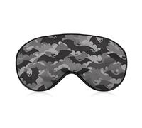 Halloween Bats Grey Sleep Mask for Women Men Side Sleeper Eye Cover with Adjustable Strap Soft Breathable Blackout Mask Slip-Free Deep Sleeping Travel Essentials