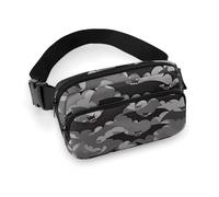Halloween Bats Grey Waist Bag Fashion Fanny Bag with Adjustable Strap for Outdoor Workout Cycling Unisex, white, 20x13cm, Waist Bag