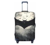 Halloween Bats Scary Animals Elastic Travel Luggage Cover Suitcase Protector, Print Suitcase Baggage Cover Anti-Scratch