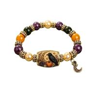 Halloween Beaded Bracelets Elastic Jewelry with Beads, Consulte la descripción, Carbide, Not a gemstone