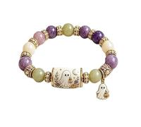 Halloween Beaded Bracelets Elastic Jewelry with Beads, Consulte la descripción, Carbide, Not a gemstone