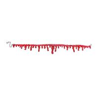 Halloween Beads for Jewellery Choker Red Dripping Womens Scary Halloween Necklace Blood Creepy Necklaces Pendants for Kids Jewellery Mens (red, One Size)