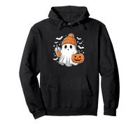 Halloween Beanie Ghost - Cute Funny Pumpkin Spooky Halloween Pullover Hoodie