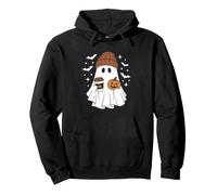 Halloween Beanie Ghost - Funny Pumpkin Bats Spooky Halloween Pullover Hoodie